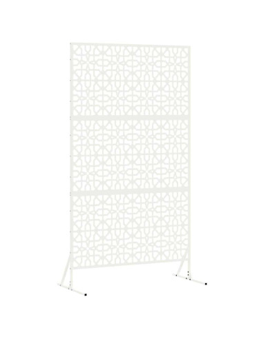 Schermo per Privacy Bianco 100 x 50 x 180 cm Acciaio