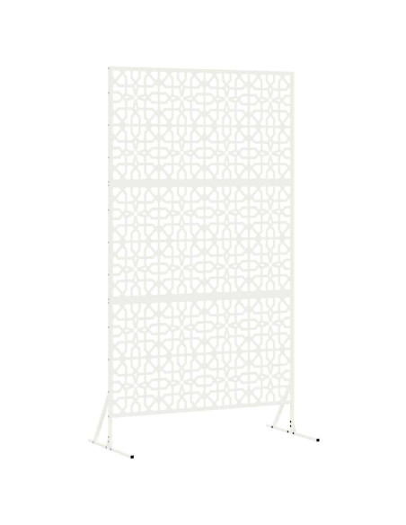 Schermo per Privacy Bianco 100 x 50 x 180 cm Acciaio