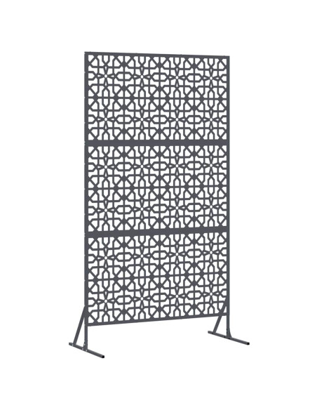 Schermo per Privacy Antracite 100 x 50 x 180 cm Acciaio