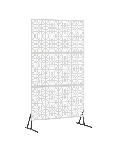Schermo per Privacy Grigio 100 x 50 x 180 cm Acciaio