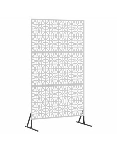 Schermo per Privacy Grigio 100 x 50 x 180 cm Acciaio 2