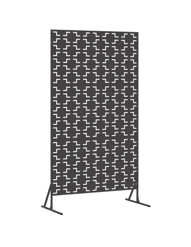 Schermo per Privacy Nero 100 x 50 x 180 cm Acciaio
