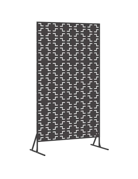 Schermo per Privacy Nero 100 x 50 x 180 cm Acciaio
