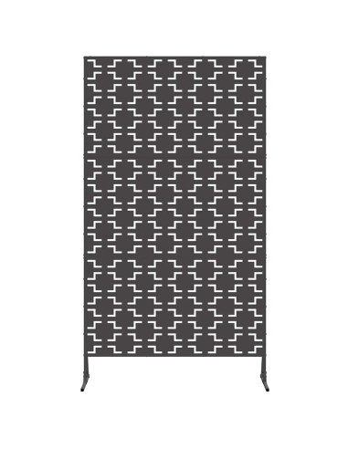 Schermo per Privacy Nero 100 x 50 x 180 cm Acciaio