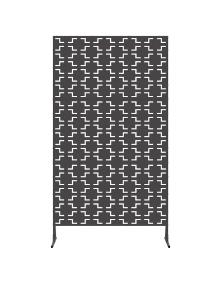 Schermo per Privacy Nero 100 x 50 x 180 cm Acciaio