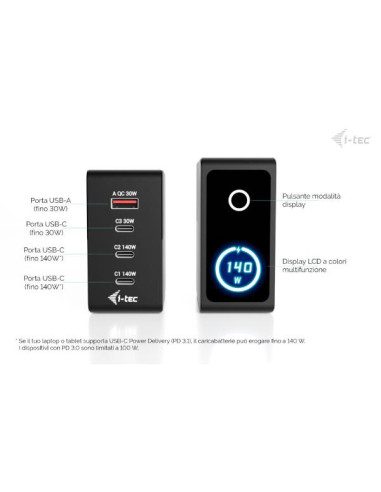 UNIVERSAL CHARGER USB-C PD 3.0 140W