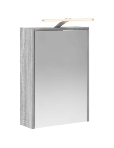 Mobiletto per specchio da bagno Grigio Sonoma 43 x 16 x 62.5 cm 2