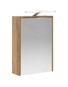 Mobiletto per specchio da bagno con porta Rovere Artigianale 2