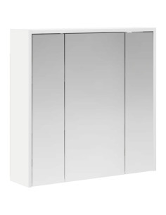 Mobiletto per specchio da bagno Bianco 63,5 x 16 x 62,5 cm 2