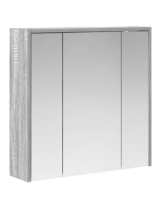 Mobiletto per specchio da bagno Grigio Sonoma 2