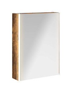 Mobiletto per specchio da bagno Rovere fumé 73.5 x 15.5 x 70 cm 2
