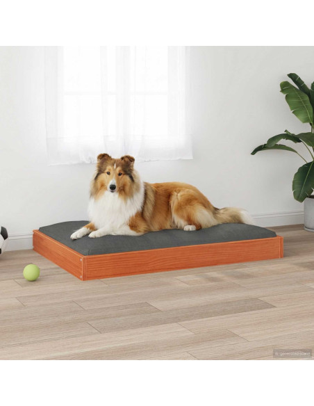 Letto per Cani Marrone cerato 92 x 64 x 9 cm