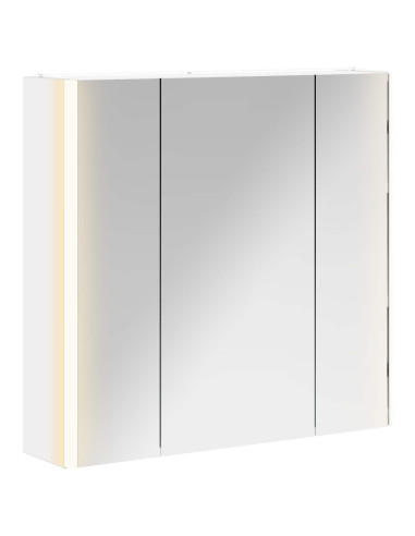 Mobiletto per specchio da bagno Bianco 63,5 x 15,5 x 60,5 cm