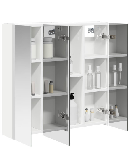 Mobiletto per specchio da bagno Bianco 63,5 x 15,5 x 60,5 cm