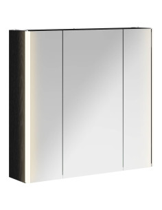Mobiletto per specchio da bagno Rovere Nero 2