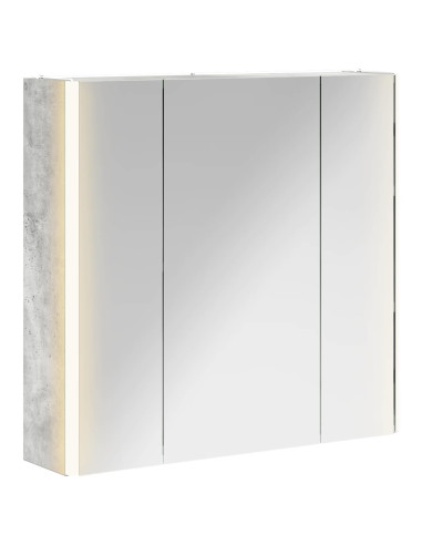 Mobiletto per specchio da bagno Grigio cemento
