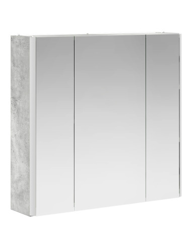 Mobiletto per specchio da bagno Grigio cemento
