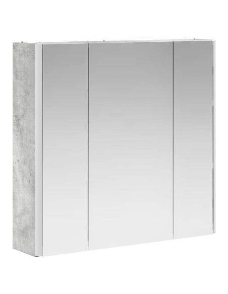 Mobiletto per specchio da bagno Grigio cemento
