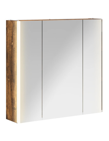 Mobiletto per specchio da bagno Rovere fumé