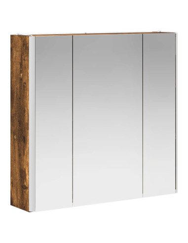 Mobiletto per specchio da bagno Rovere fumé