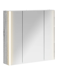 Mobiletto per specchio da bagno Grigio Sonoma 2