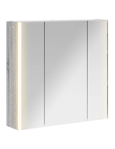 Mobiletto per specchio da bagno Grigio Sonoma