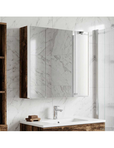 Mobiletto per specchio da bagno Legno vecchio