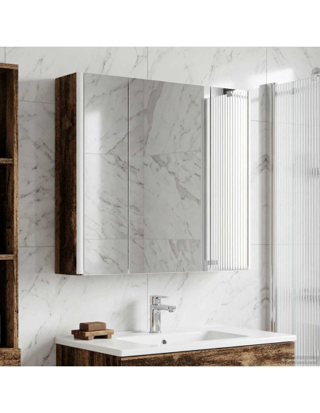 Mobiletto per specchio da bagno Legno vecchio