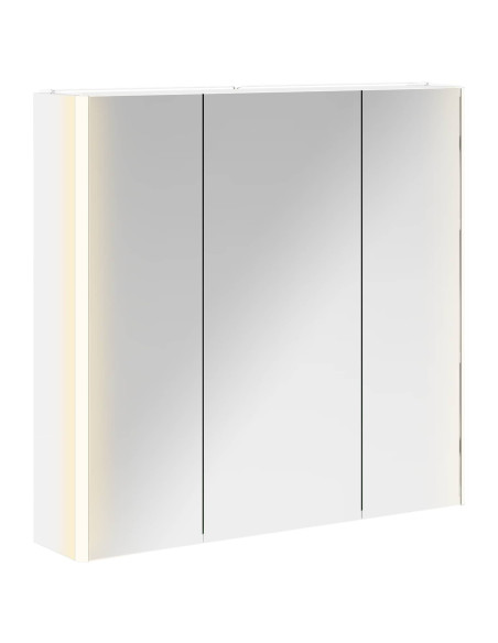 Mobiletto per specchio da bagno Bianco 73.5 x 15.5 x 70 cm