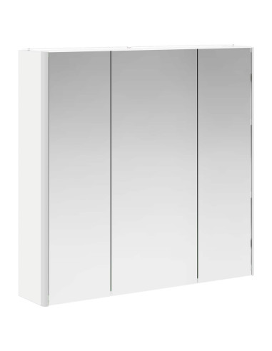 Mobiletto per specchio da bagno Bianco 73.5 x 15.5 x 70 cm