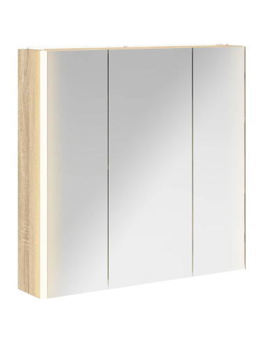 Mobiletto per specchio da bagno con lo scaffale Rovere Sonoma