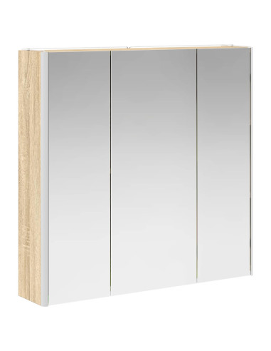 Mobiletto per specchio da bagno con lo scaffale Rovere Sonoma