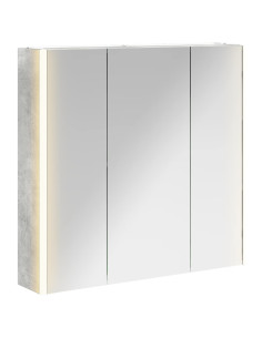 Mobiletto per specchio da bagno con lo scaffale Grigio cemento 2