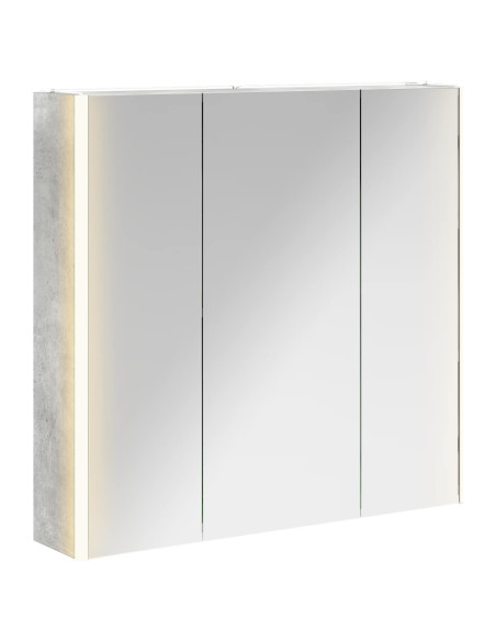 Mobiletto per specchio da bagno con lo scaffale Grigio cemento