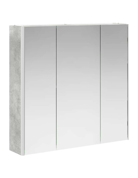 Mobiletto per specchio da bagno con lo scaffale Grigio cemento
