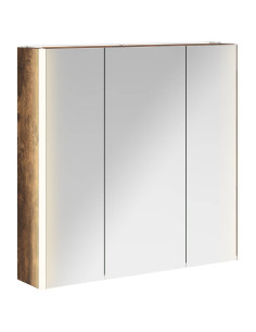 Mobiletto per specchio da bagno Rovere fumé 73.5 x 15.5 x 70 cm 2