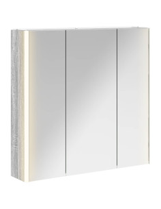 Mobiletto per specchio da bagno con lo scaffale Grigio Sonoma 2