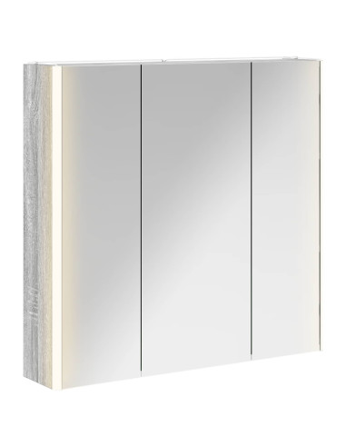 Mobiletto per specchio da bagno con lo scaffale Grigio Sonoma