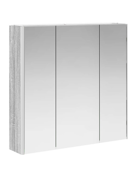 Mobiletto per specchio da bagno con lo scaffale Grigio Sonoma