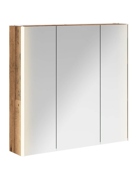Mobiletto per specchio da bagno con lo scaffale Legno vecchio