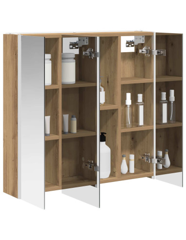 Mobiletto per specchio da bagno con porta Rovere Artigianale