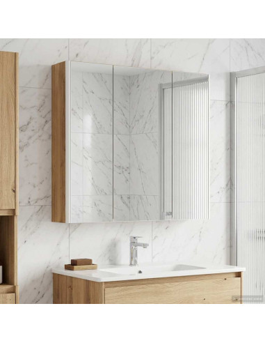 Mobiletto per specchio da bagno con porta Rovere Artigianale