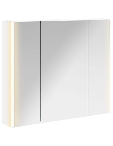 Mobiletto per specchio da bagno Bianco 83,5 x 15,5 x 70 cm