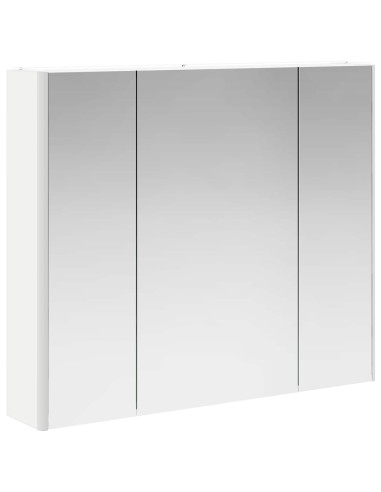 Mobiletto per specchio da bagno Bianco 83,5 x 15,5 x 70 cm