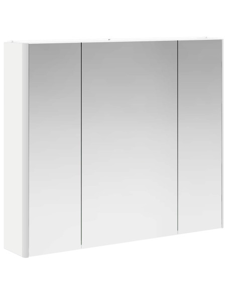 Mobiletto per specchio da bagno Bianco 83,5 x 15,5 x 70 cm