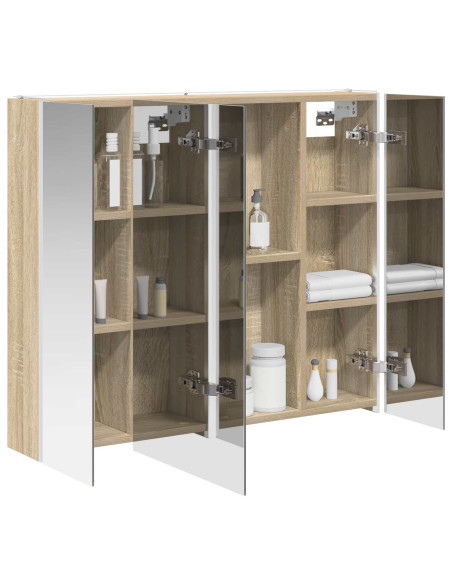 Mobiletto per specchio da bagno Rovere Sonoma