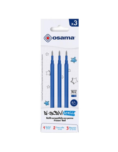 CF3 RISCRIVI REFILL GEL CANC BLU