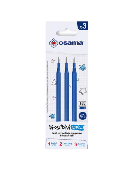 CF3 RISCRIVI REFILL GEL CANC BLU