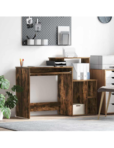 Scrivania Rovere fumé 120,5 x 44 x 88,5 cm Legno multistrato