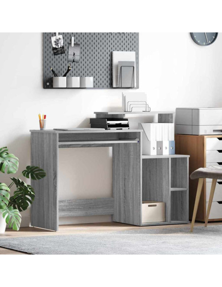 Scrivania Grigio Sonoma 120,5 x 44 x 88,5 cm Legno multistrato